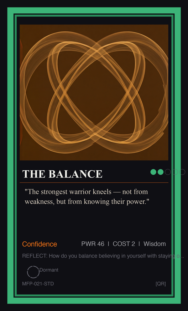 The Balance — Self-Confidence and Humility