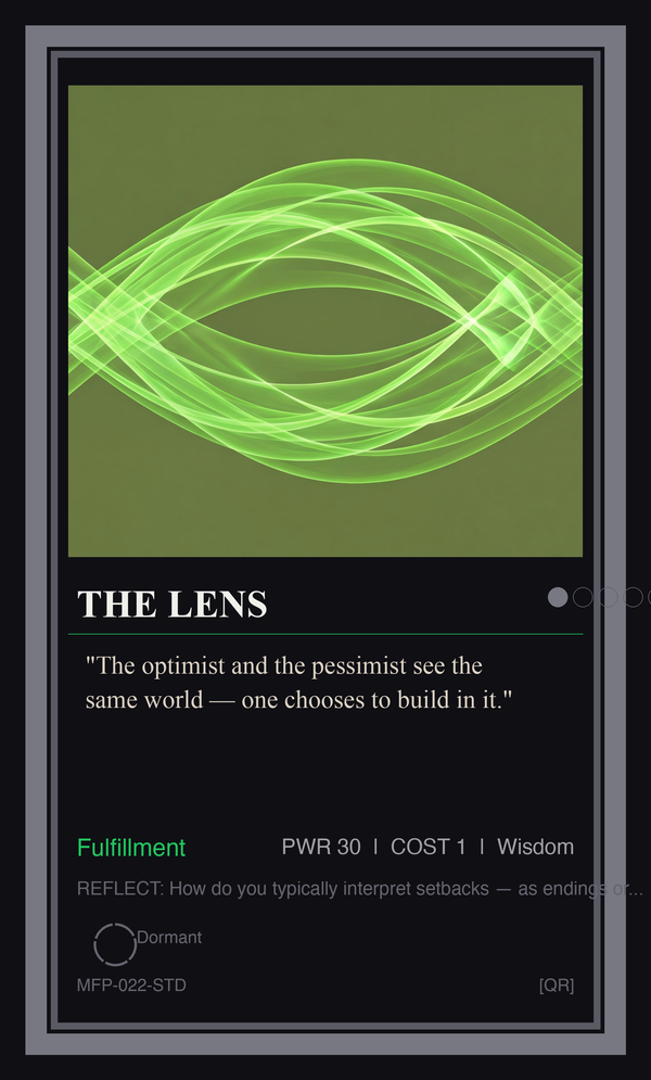 The Lens — The Advantage of the Optimistic Mind