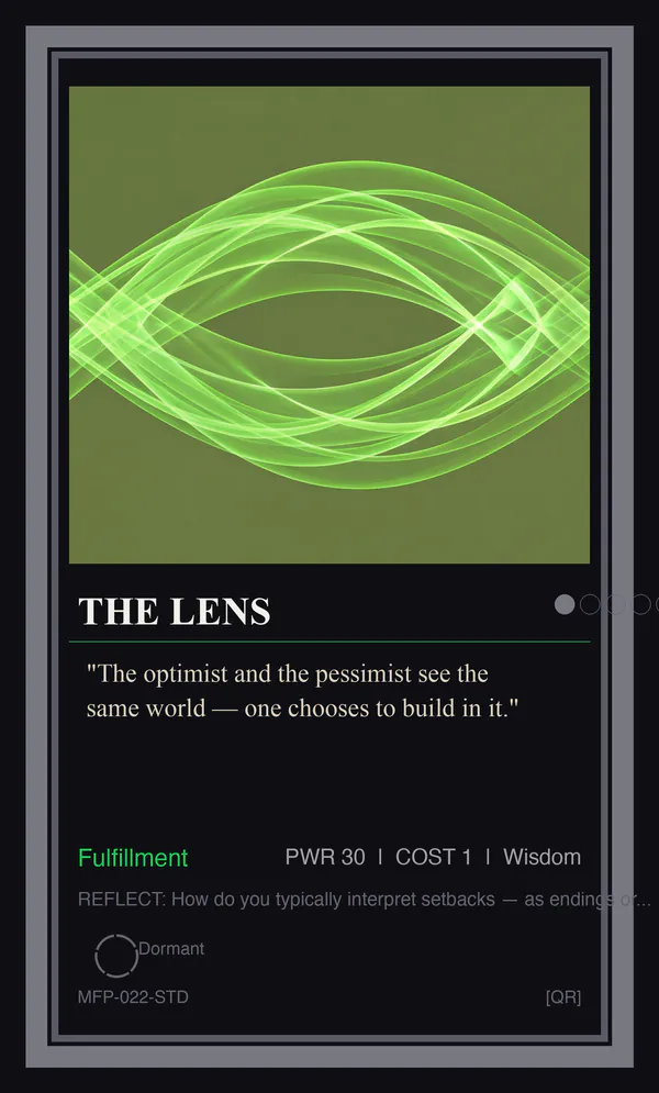 The Lens — The Advantage of the Optimistic Mind