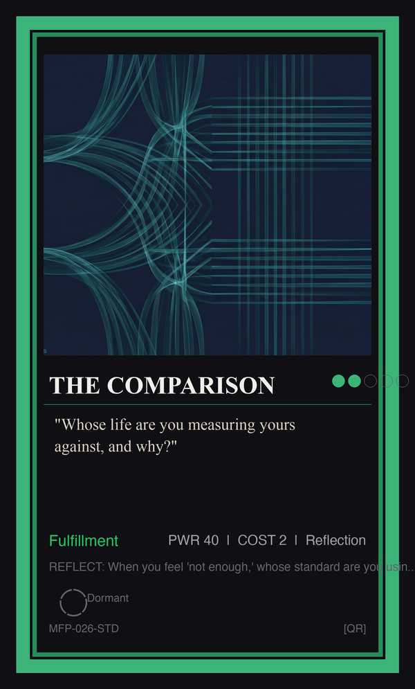 The Comparison — A Self-Fulfilled Life is Tantamount to Happiness