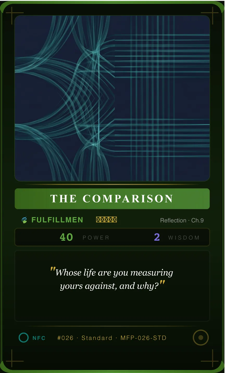 The Comparison — A Self-Fulfilled Life is Tantamount to Happiness