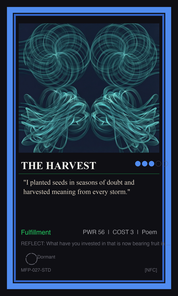 The Harvest — A Self-Fulfilled Life is Tantamount to Happiness