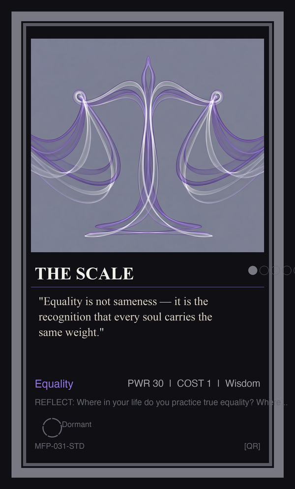 The Scale — Equality Holds Peace and Justice