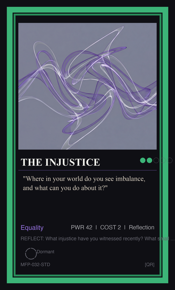 The Injustice — Equality Holds Peace and Justice