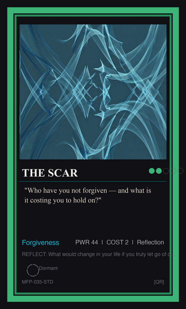 The Scar — Forgiveness is the Most Effective Solution