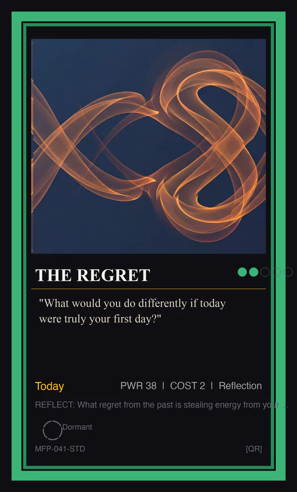The Regret — Today is the First Day of Your Life